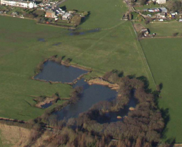 Aerial Photo of Sandhall Ponds